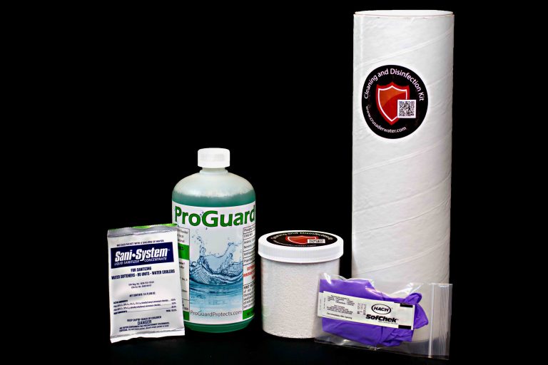 Crusader Cleaning & Disinfection Kits are designed to provide a simple, safe, and effective method for disinfecting Ion-exchange-based Water Softening, Conditioning, and Filtration Systems.