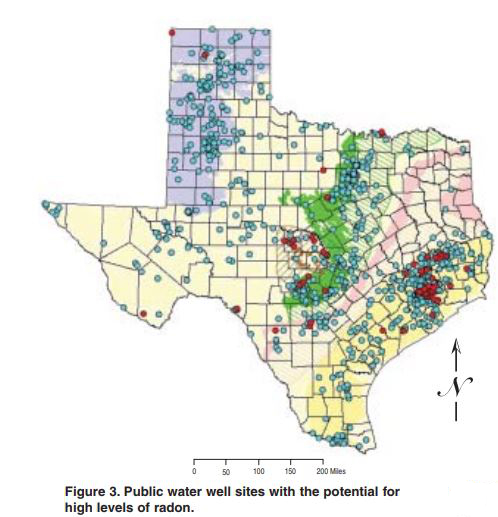 radon levels in Texas